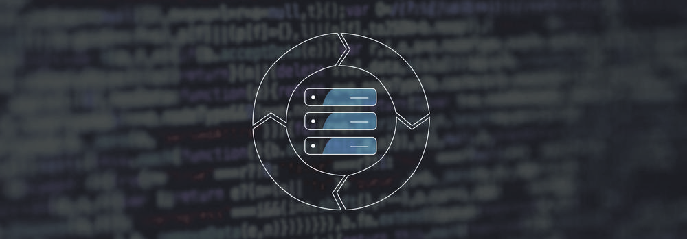Master Data Life Cycle Icon on Programming Code