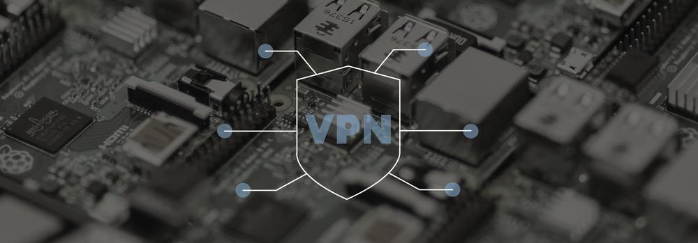 Circuit board with VPN icon