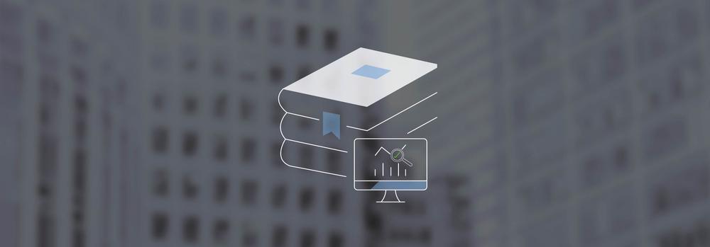 Glossary icon with key figures monitor