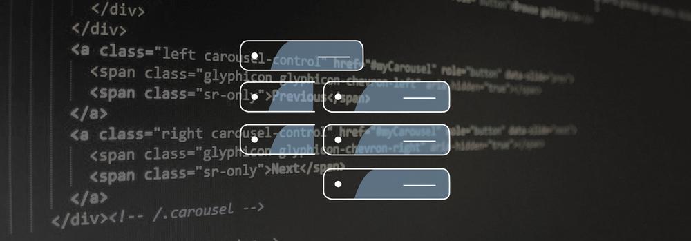 Two databases in the front and program code in the back